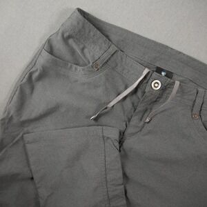 Kuhl Trekr Stretch Straight Leg Women Work Travel Trail Pants 10 Short 6235